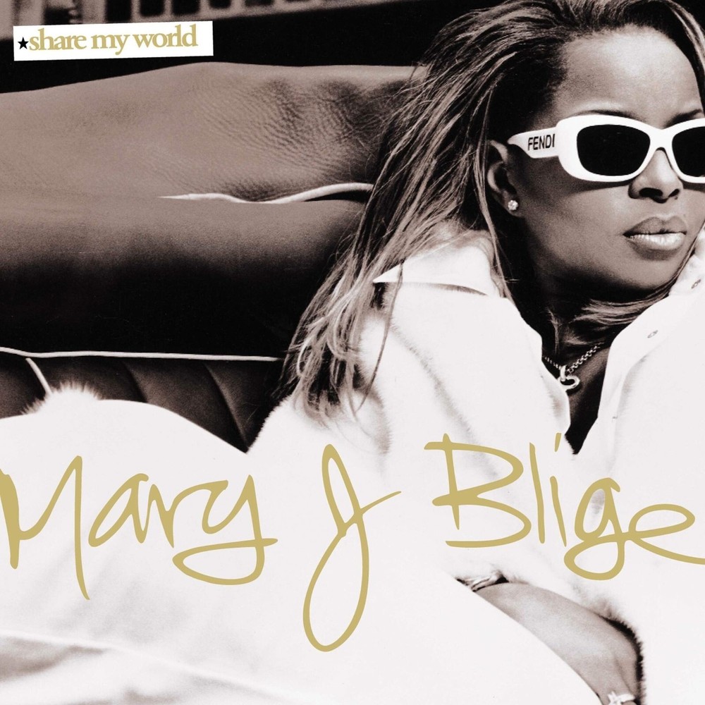 Mary J Blige Share My World Poster Wall Art in 16x16 20x20 24x24 Sizes