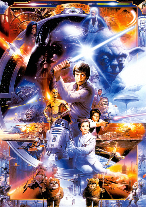 Star Wars Episode IV A New Hope Vintage Movie Poster Print