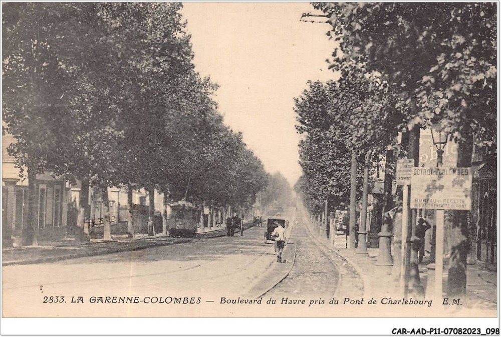 LA GARENNES Boulevard du Havre Tramway - CAR-AADP11-92-0956
