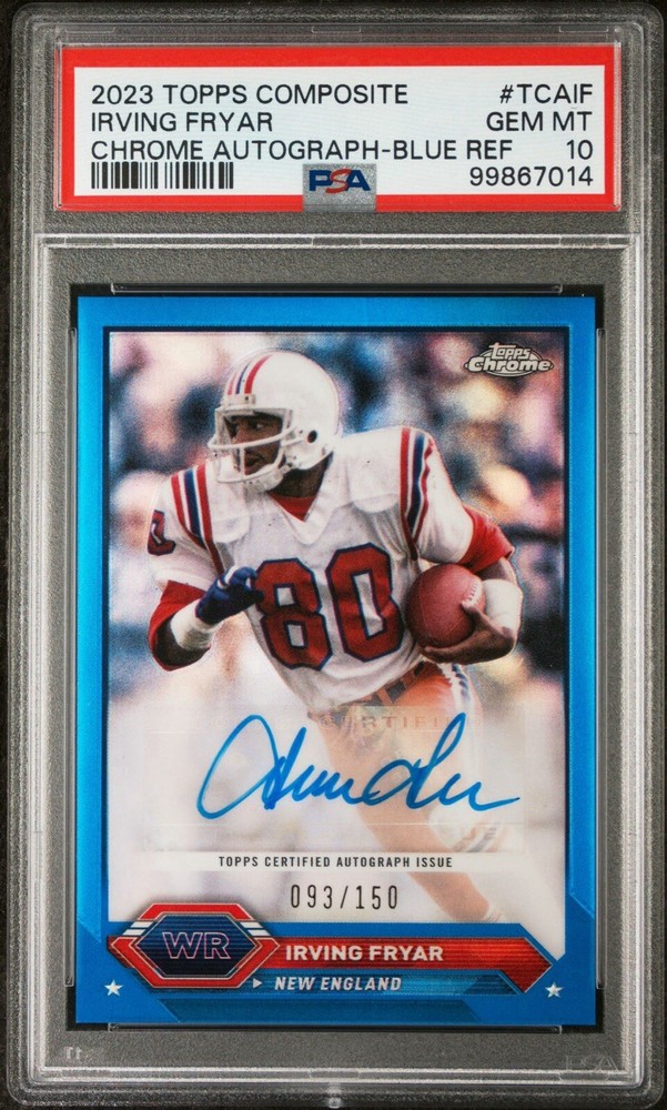 2023 TOPPS COMPOSITE IRVING FRYAR BLUE REFRACTOR AUTO /150 PSA 10 Low Pop!