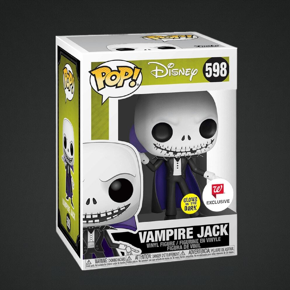 Disney Nightmare Before Christmas Vampire Jack Glow Walgreens Exclusive Funko