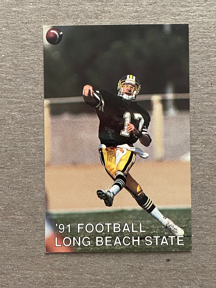 CFB 1991 LONG BEACH STATE 49ERS College Football Schedule CSU CSULB Cal St QB