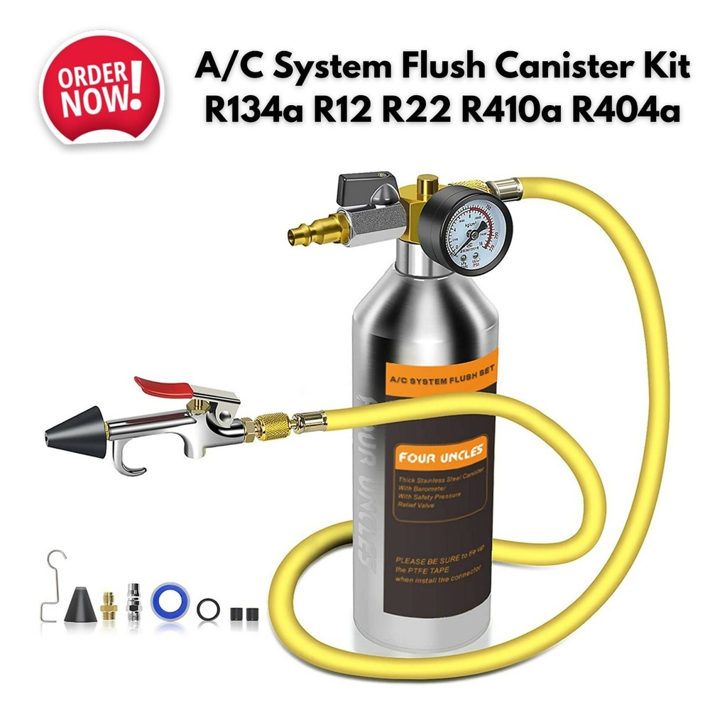 Auto A/C System Flush Kit with Condensate Cleaner for Car Truck HVAC-image