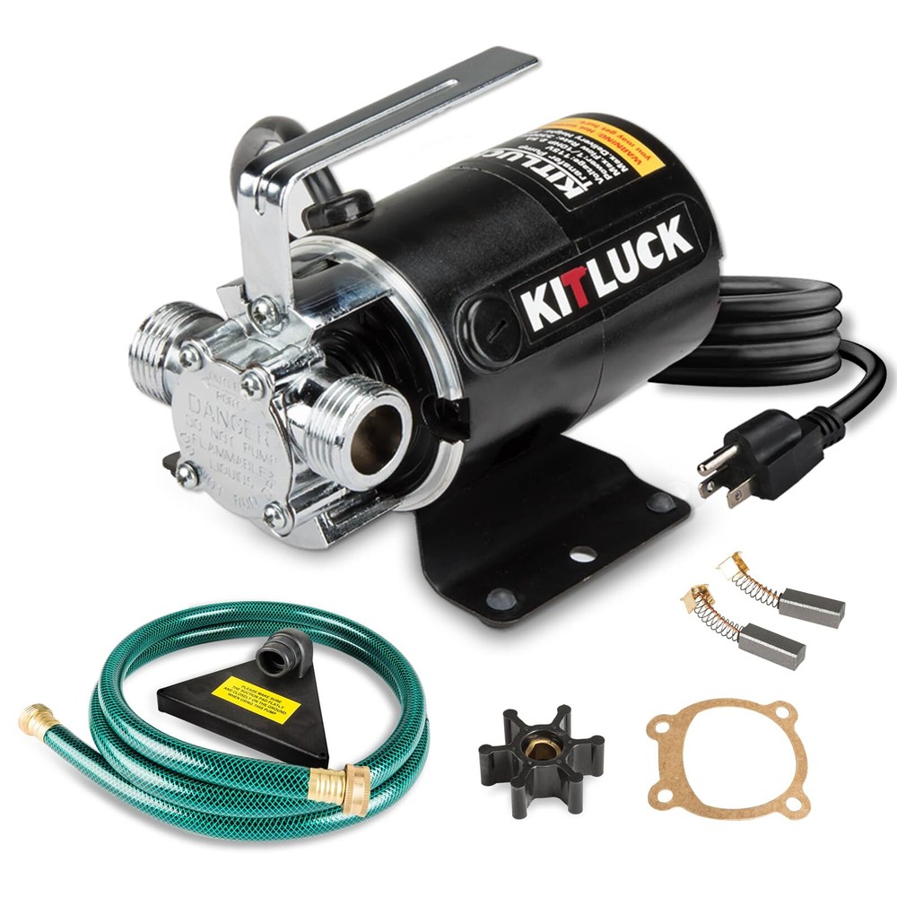 Water Transfer Pump, 115V 1/10HP 330GPH Utility Water Pump Electric With 6ft ...