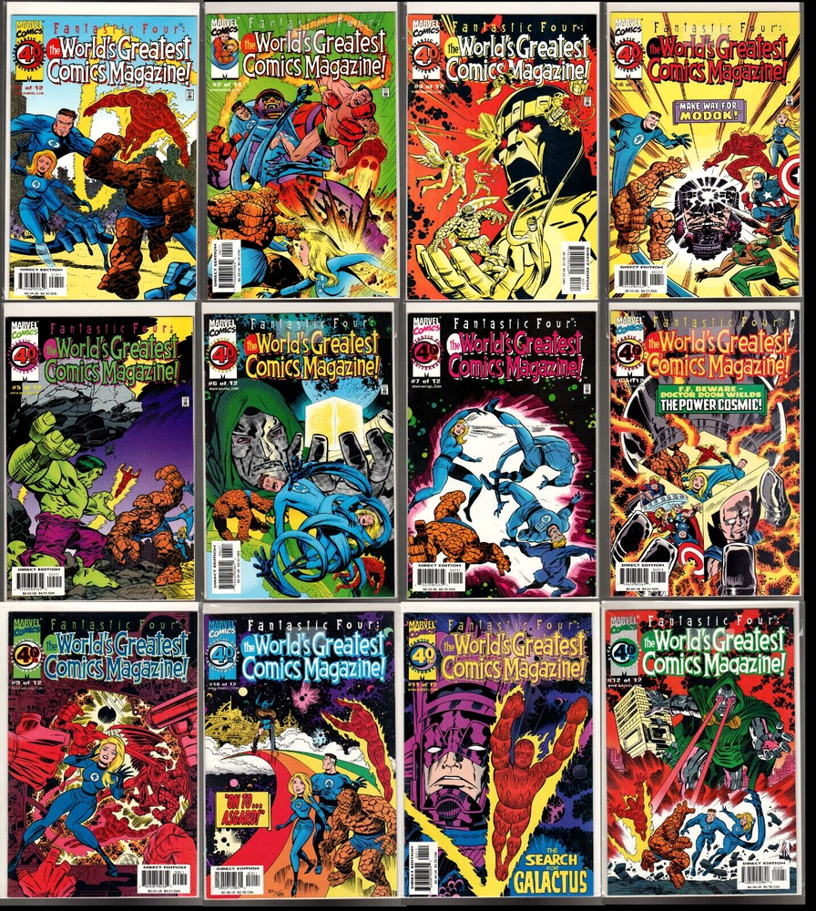 Fantastic Four 1-12 Complete Set NM+ 9.6 CGC Graded