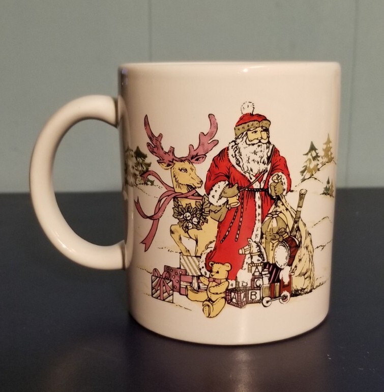 Santa Claus Reindeer Christmas Coffee Mug Cup Combined Shipping Available