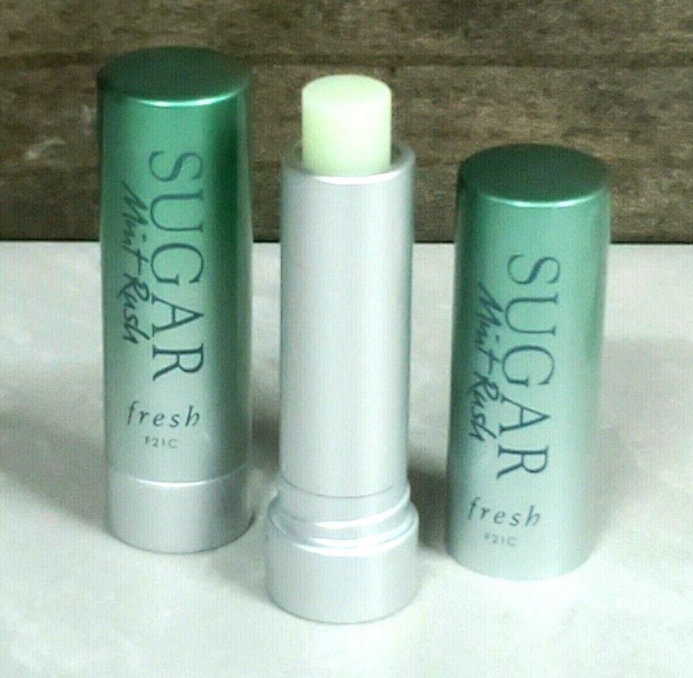 Fresh Sugar Lip Balm Duo - Mint Rush 0.07 oz Travel Size NWOB