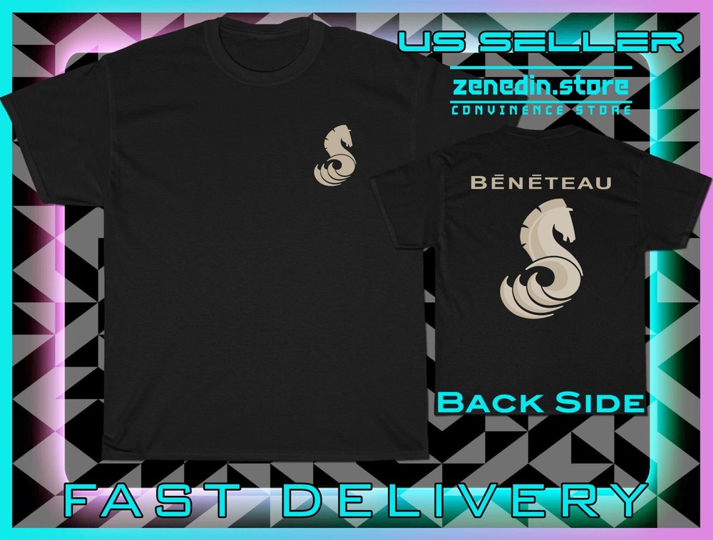 Beneteau Sailing Boats Logo Mens T-Shirt Double Sided Print
