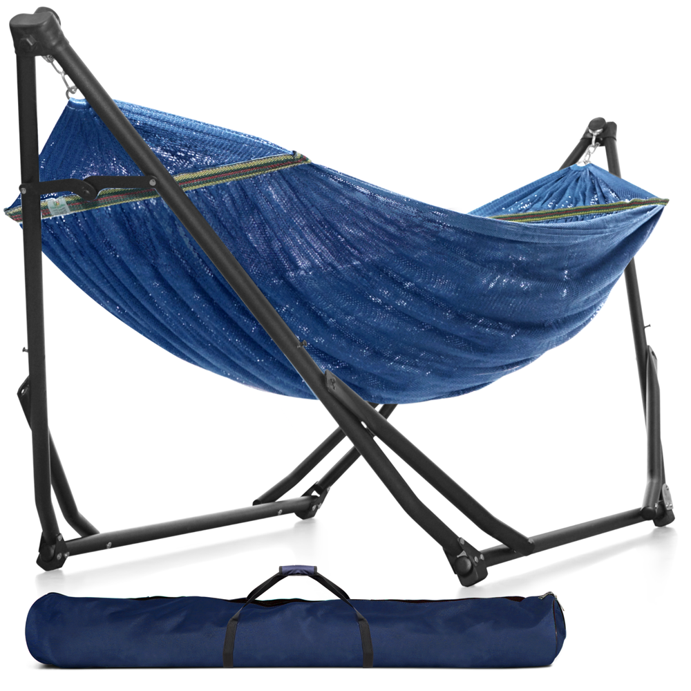 Tranquillo 2 in 1, Hammock with Stand Heavy Duty Indoor/Outdoor, Aegean