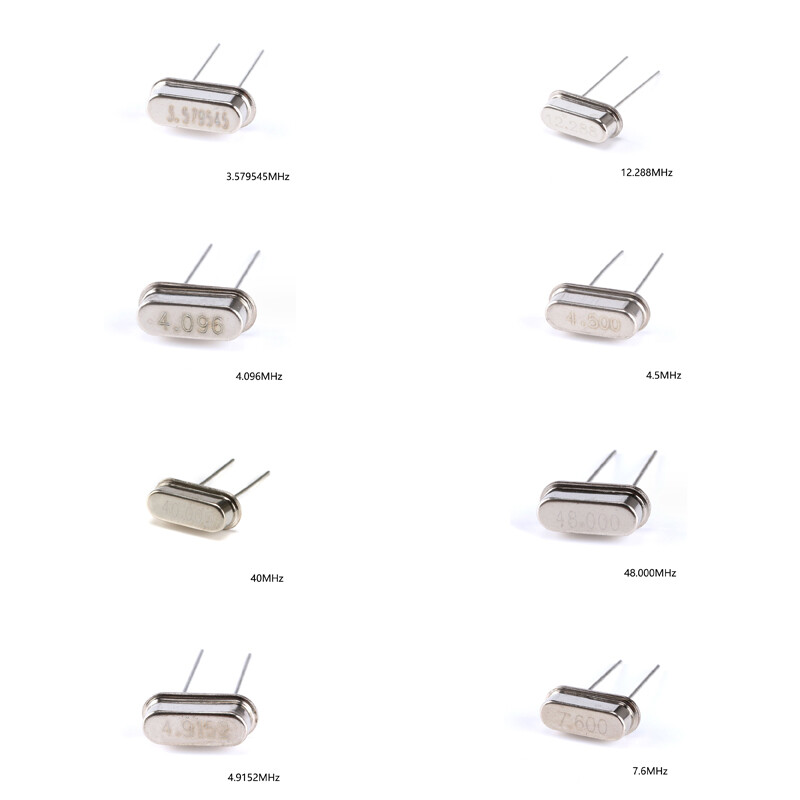 3.579545MHz-48.000Mhz 49S Passive Crystal Oscillator/Resonator ±20PPM 20PF 2-Pin
