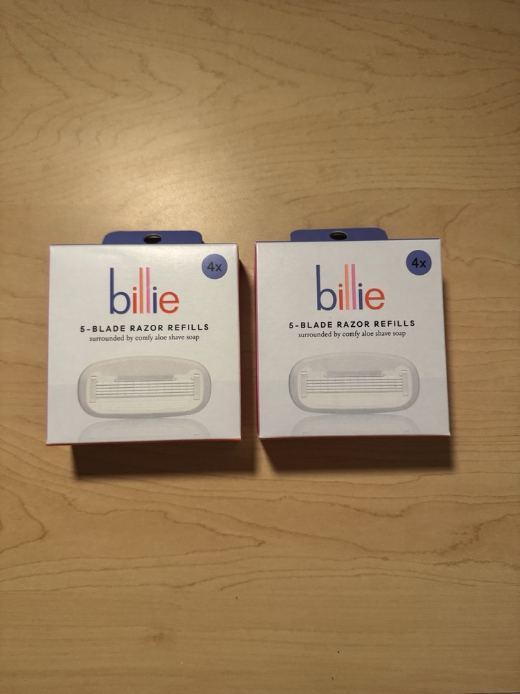 Billie 5-Blade Shaving Razor Refill Cartridges 2PK - 8 Total Heads
