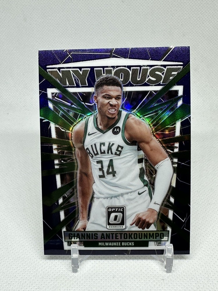 2023-24 Panini Donruss Optic - My House Purple Prizm #11 Giannis Antetokounmpo