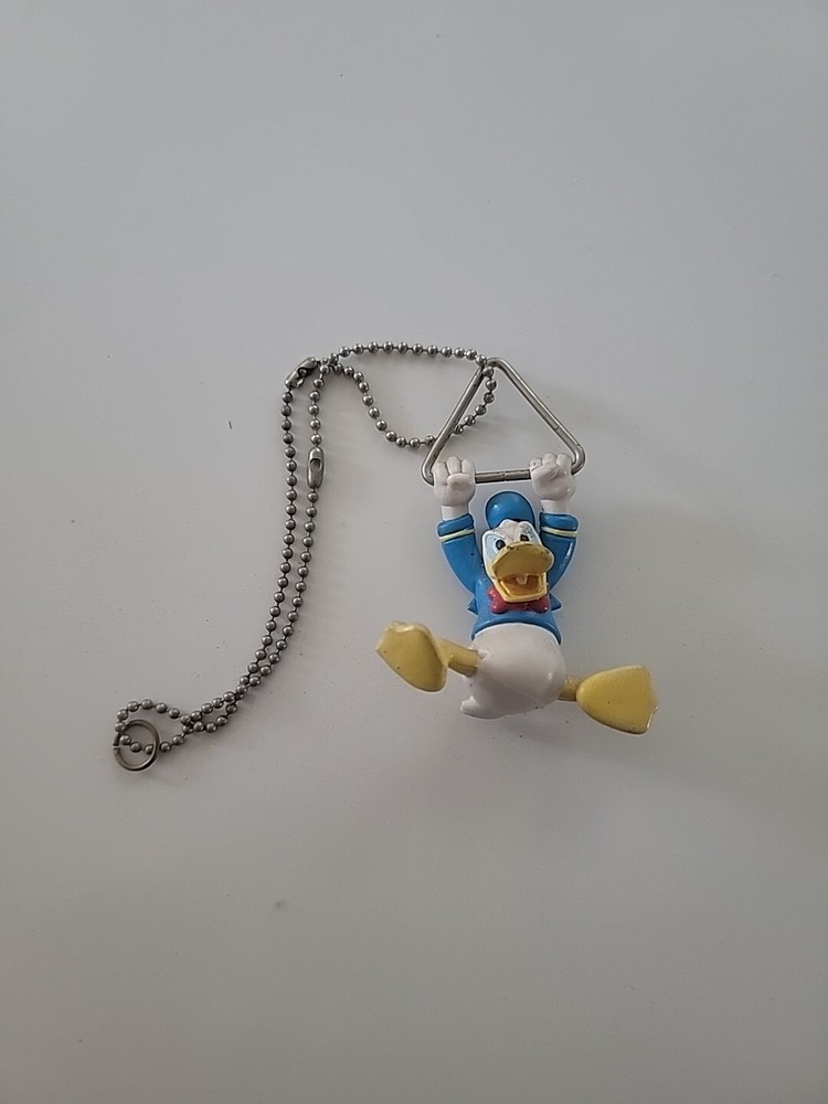 Disney Hanging Donald Duck Angry Face Rubber Keychain