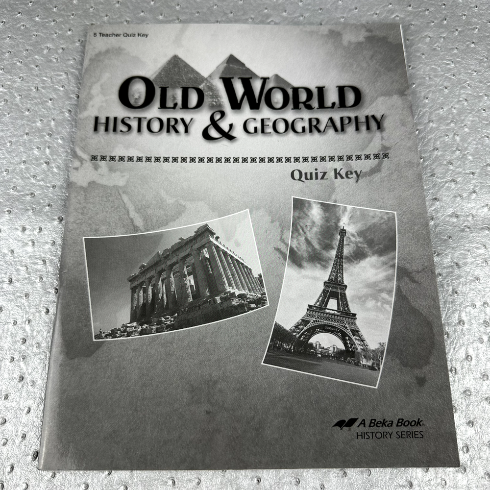 Abeka Old World History 4th Edition Teacher Quiz Key 13535607-image