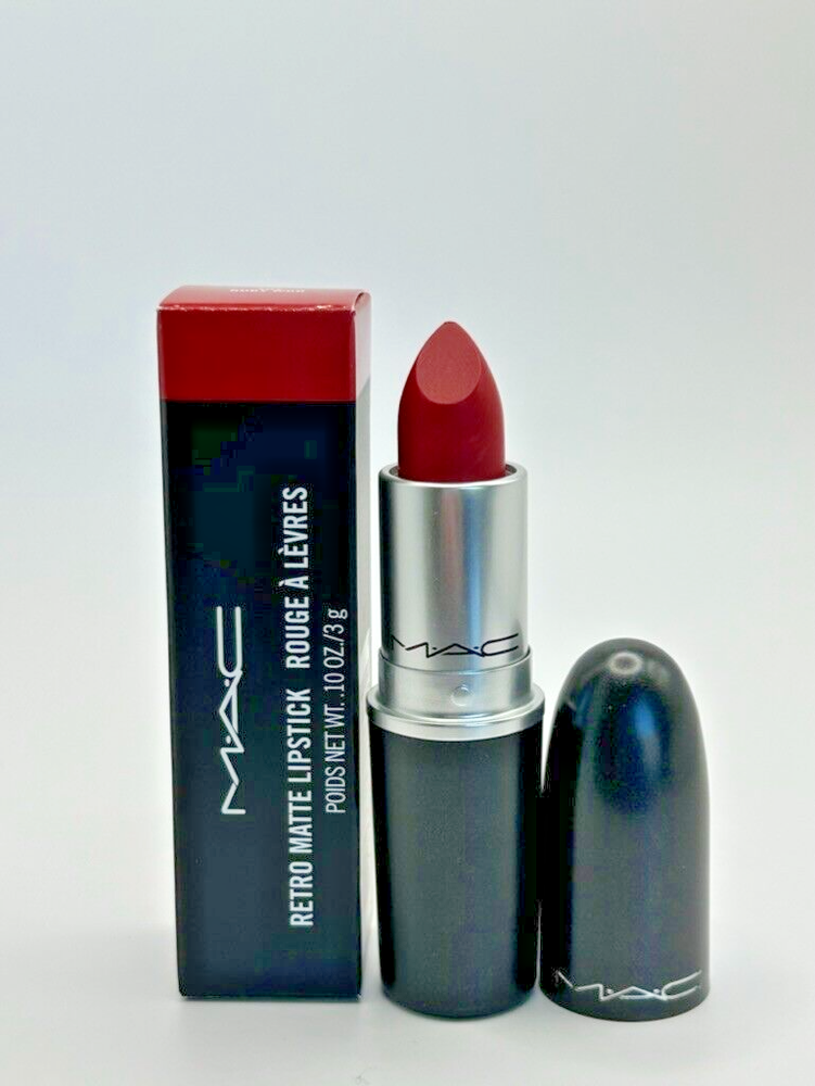 MAC Retro Matte Lipstick 707 Ruby Woo 0.10oz Fresh New