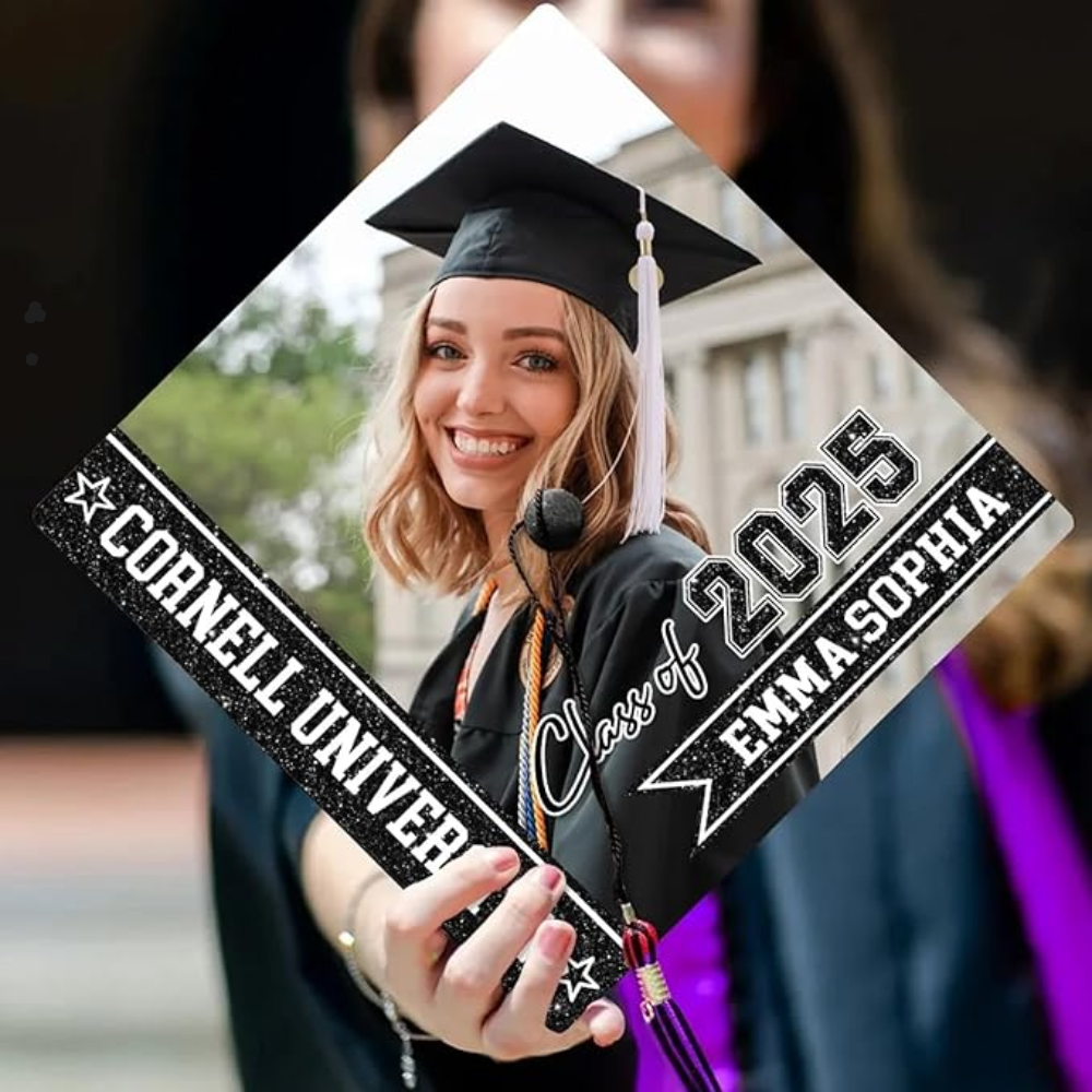 Custom Graduation Cap Topper for Class of 2025 – Personalized Grad Hat Decor Gift