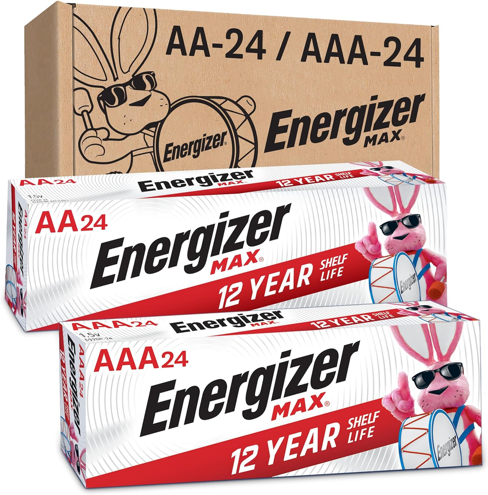 24 Max AA and AAA Batteries - 48 Count Pack-image