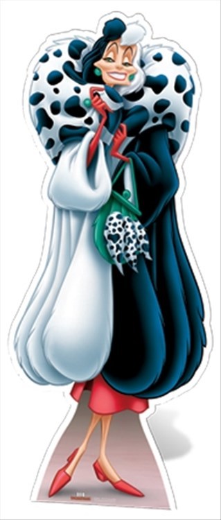 Cruella De Vil (101 Dalmatians) Official Disney Cardboard Cutout -For your Party