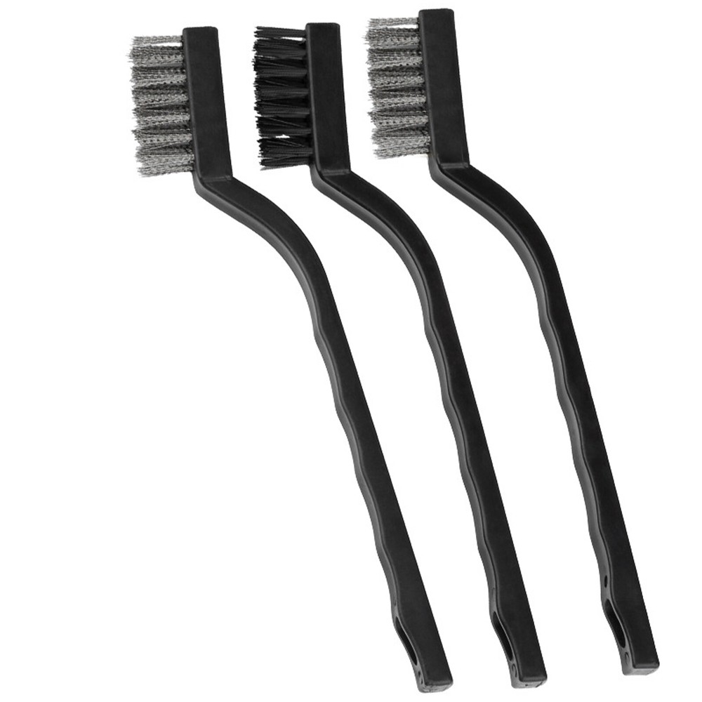 Steel Wire Brush Set for Cleaning, Rust, and Scrubbing with 180mm Wheels
