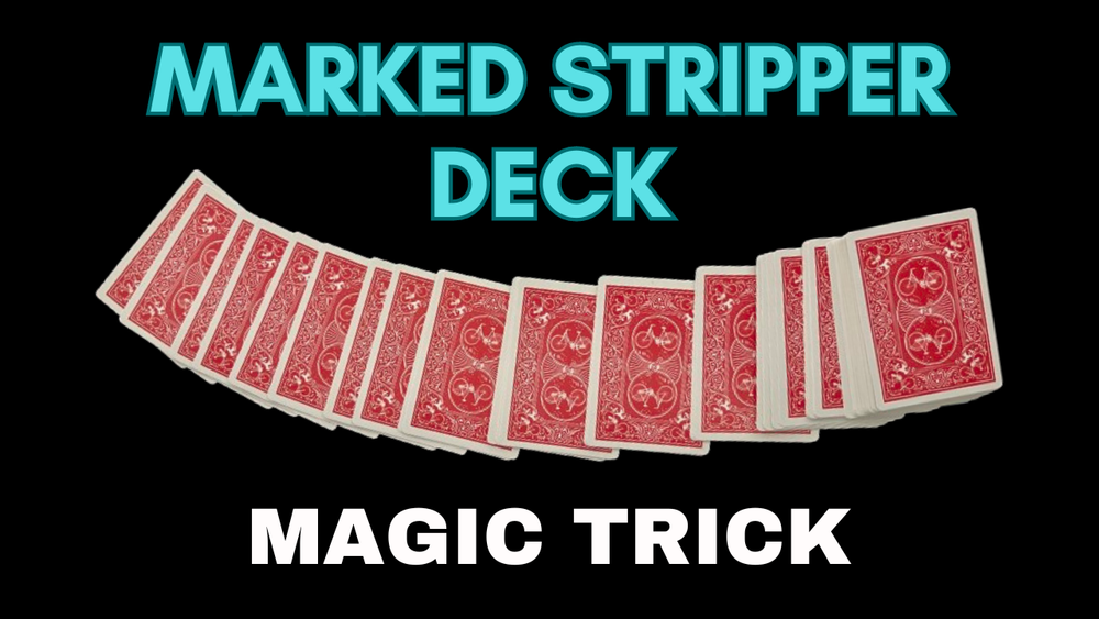 Marked Playing Cards Stripper Deck Magic Cards - Beginner Magic Tricks