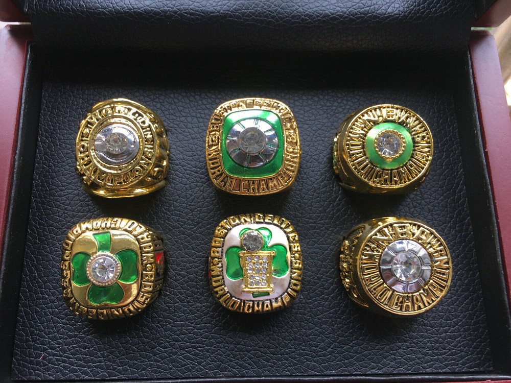 6pcs ring Boston Celtics Basketball Ring size 11