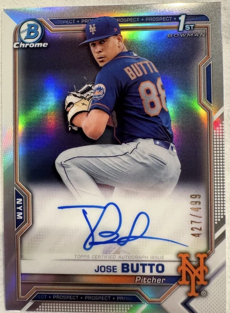 New York Mets Lot 3 RC Auto LuisAngel ACUNA Vientos Butto Marte Senga MOJO