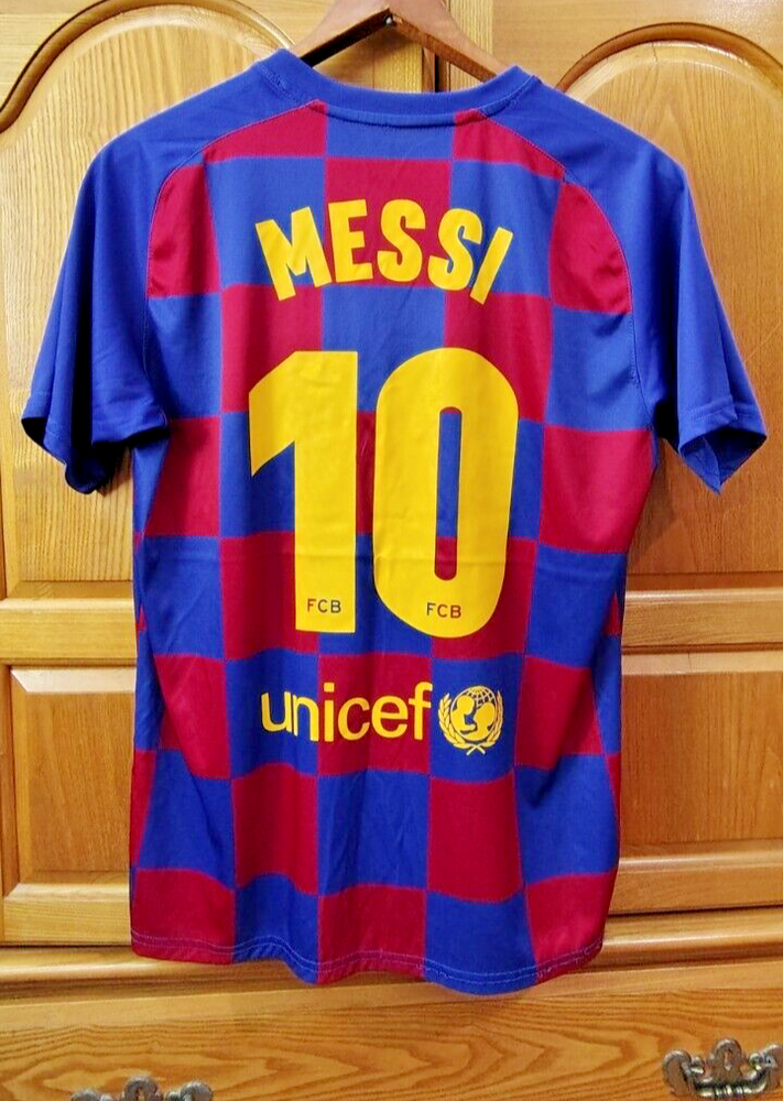 Rakuten-Unicef 2019-2020 FC Barcelona Lionel Messi Home Jersey Size L (Replica)