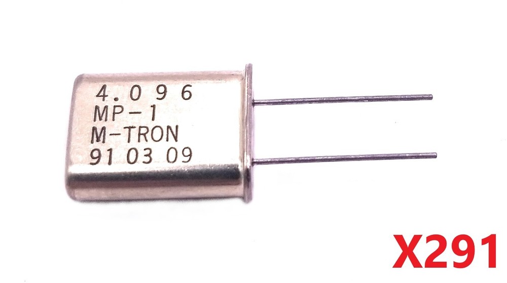 Lot of 291 NOS M-Tron MP-1 HC-49U Crystal Resonators Oscillators 4.096MHz