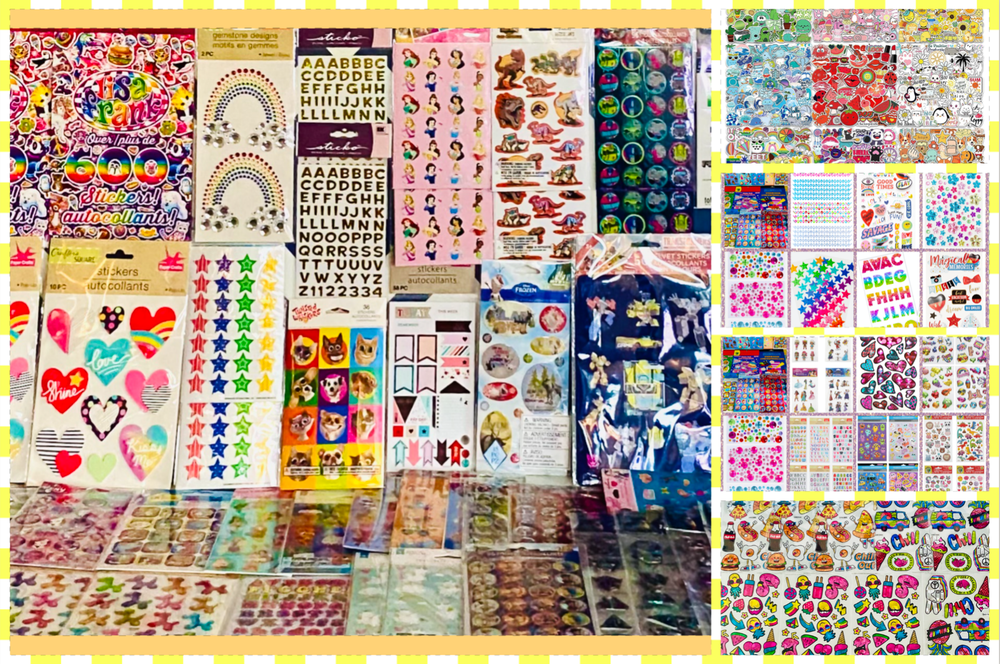 Sticker Supply Collection GIRLY Album Collage Scrapbook Kid Squad 997+