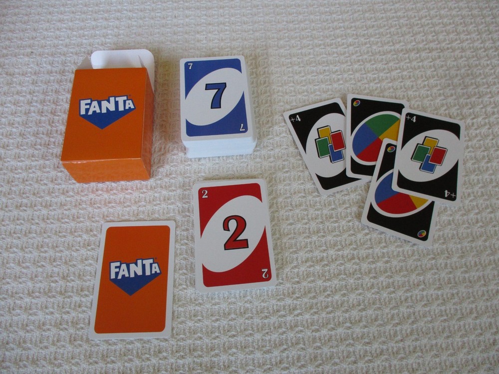 Fanta Orange Soda Collectible Uno Playing Card Game Rare! New!