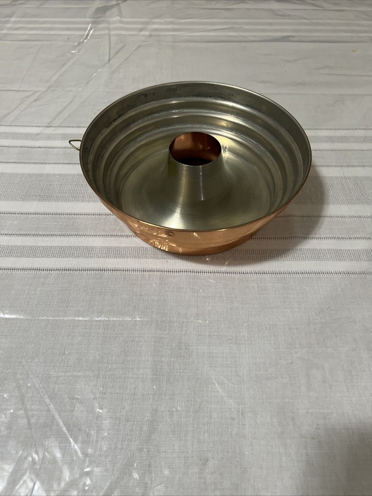 Vintage O.D. Bundt cake pan decor tin copper baker wall hanging kitchen decor