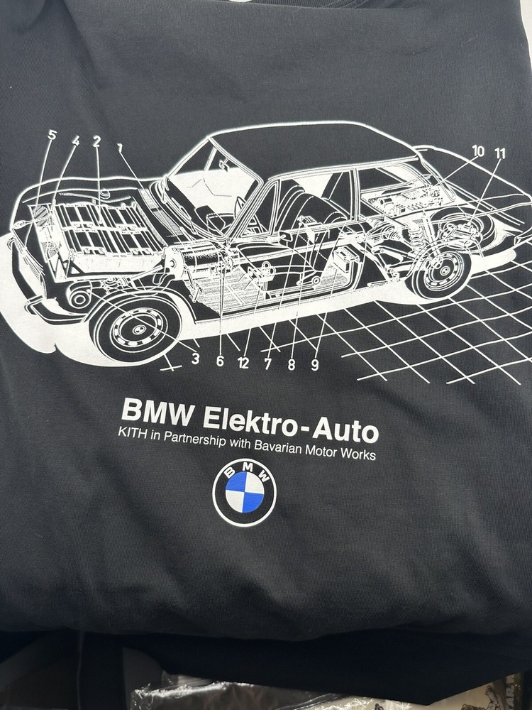 Kith Elektro-Auto Black Long Sleeve Tee Size M  