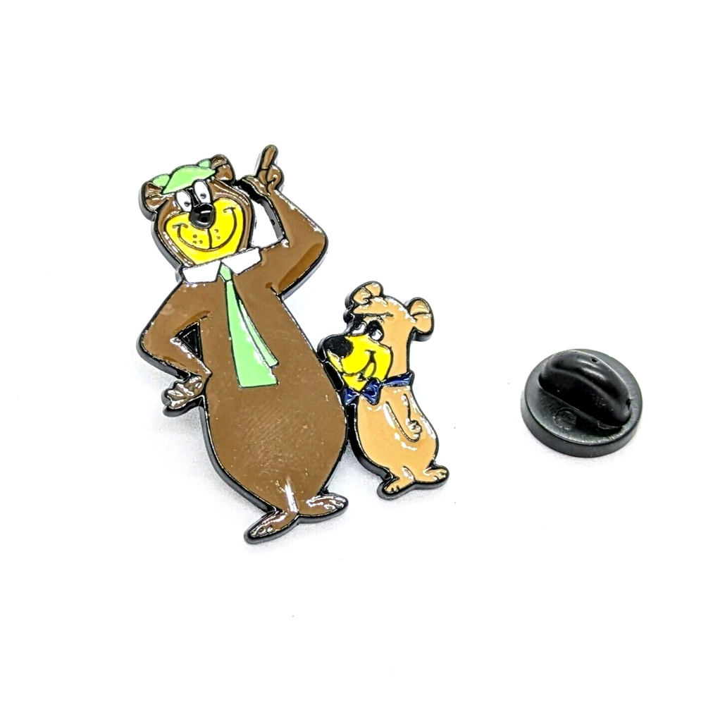 YOGI BEAR & BOO-BOO PIN Classic Cartoon Gift Enamel Lapel Brooch