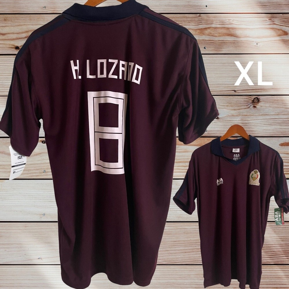 Mexico 70 Retro Jersey Chuky Lozano Mens Soccer Shirt ABA SPORT NWT-image