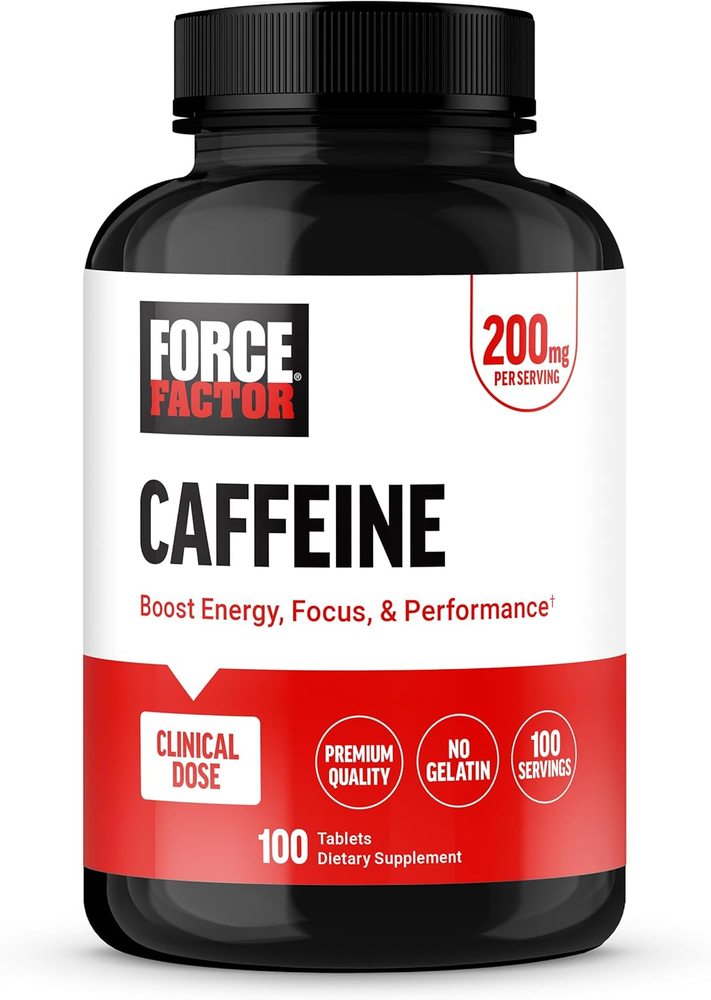Caffeine Pills 200Mg, Caffeine Tablets to Boost Energy, Focus, Strength, and Per