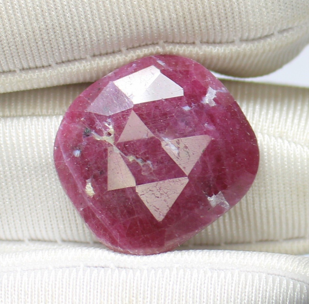 16.75CT Pink Ruby Rose Cut Faceted Loose Gemstone Fancy Shape 18X17X4 MM