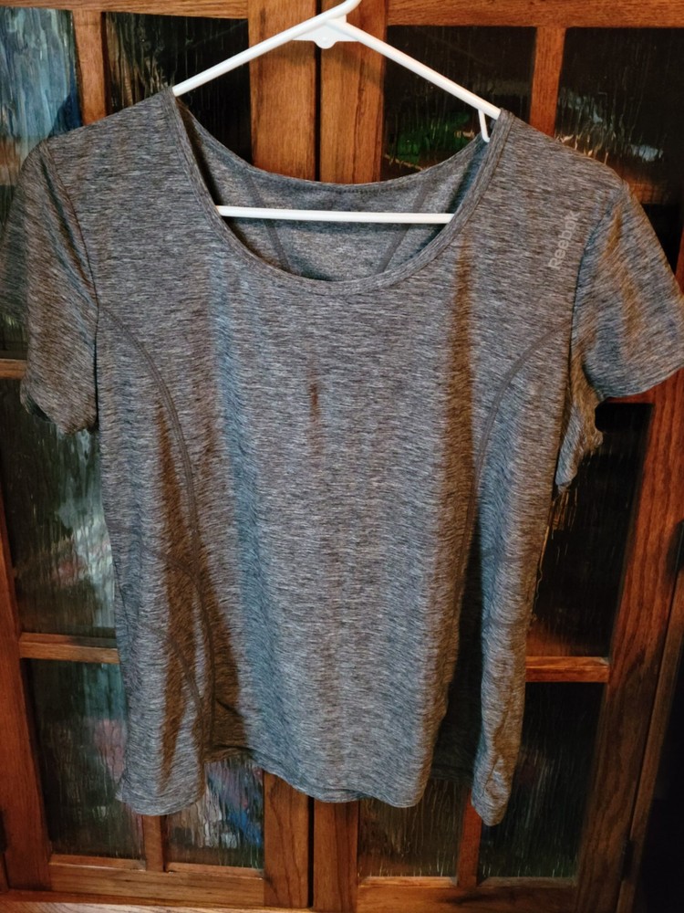 Reebok Athletic Shirt Gray Large