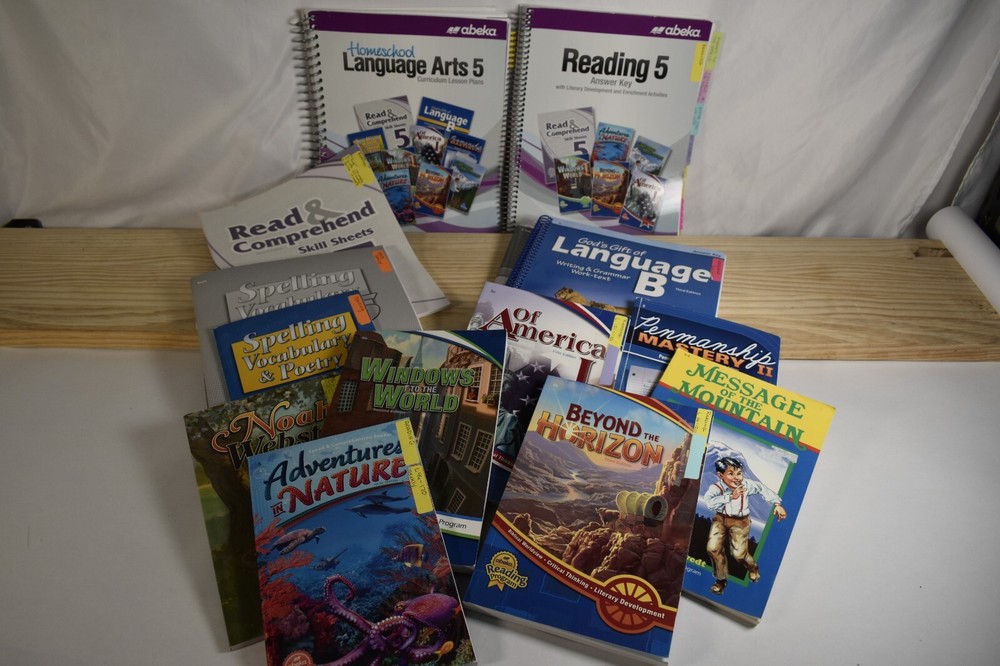Abeka Homeschool Language Arts 5 Curriculum with Teacher & Student Books-image