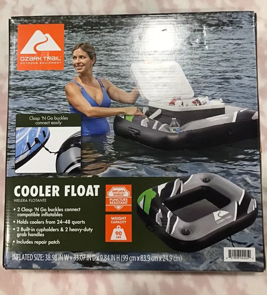 Ozark Trail Inflatable Cooler Float with 2 Cup Holders