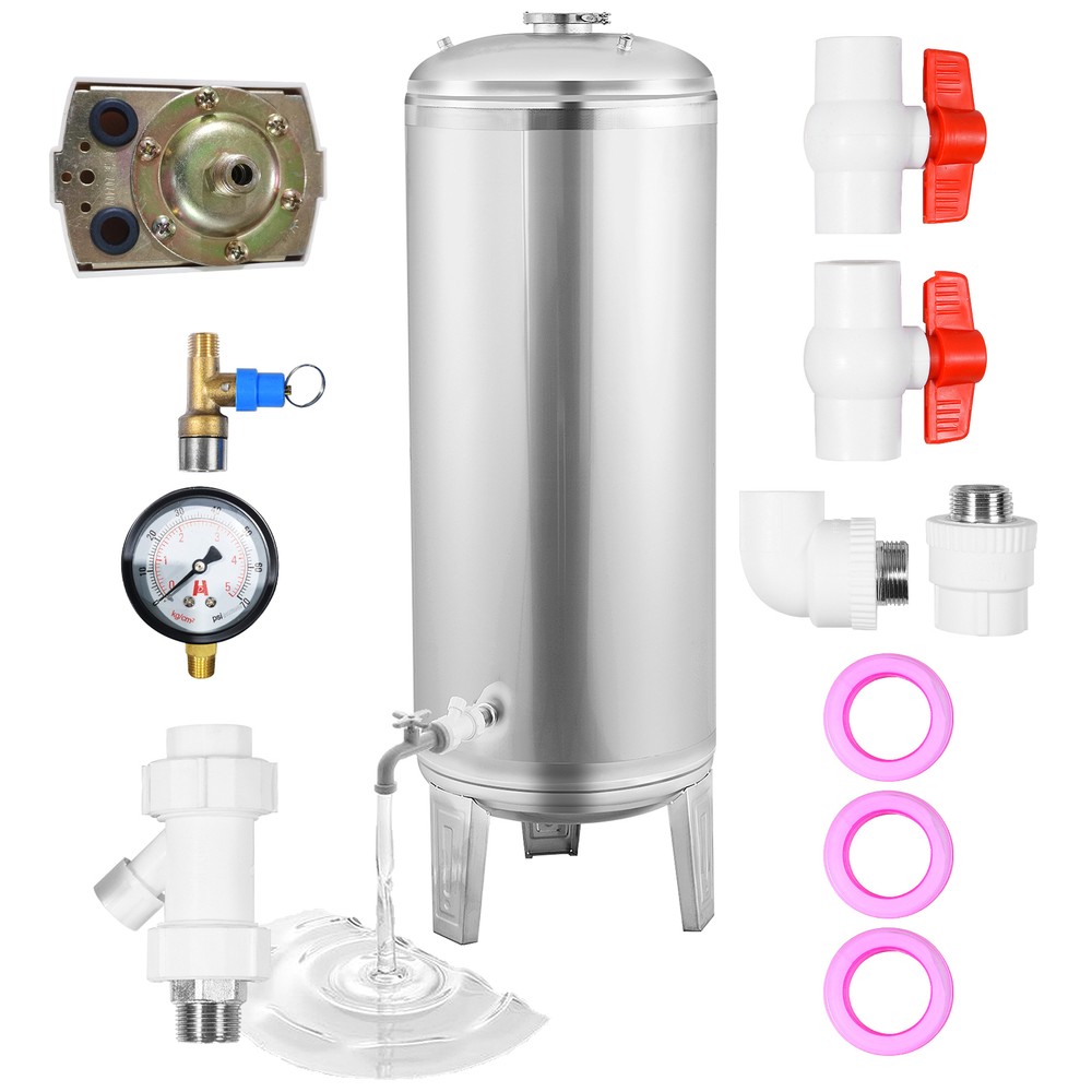 26.4-66 Gal Well Pressure Tank Pressurized Water Pressure Tank Machine Stainless