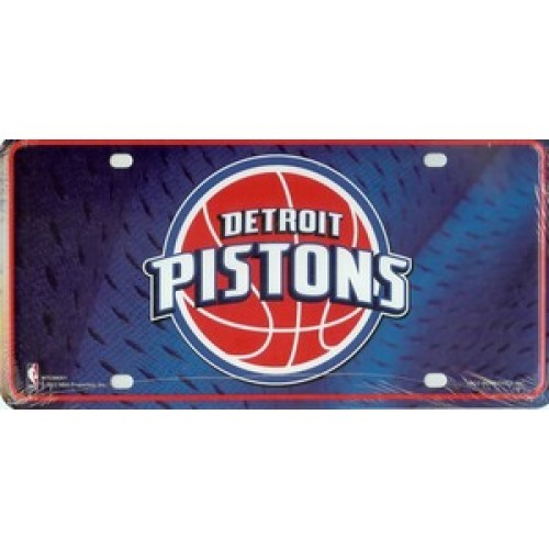 Detroit Pistons NBA Basketball Team Logo License Plate Handmade in USA