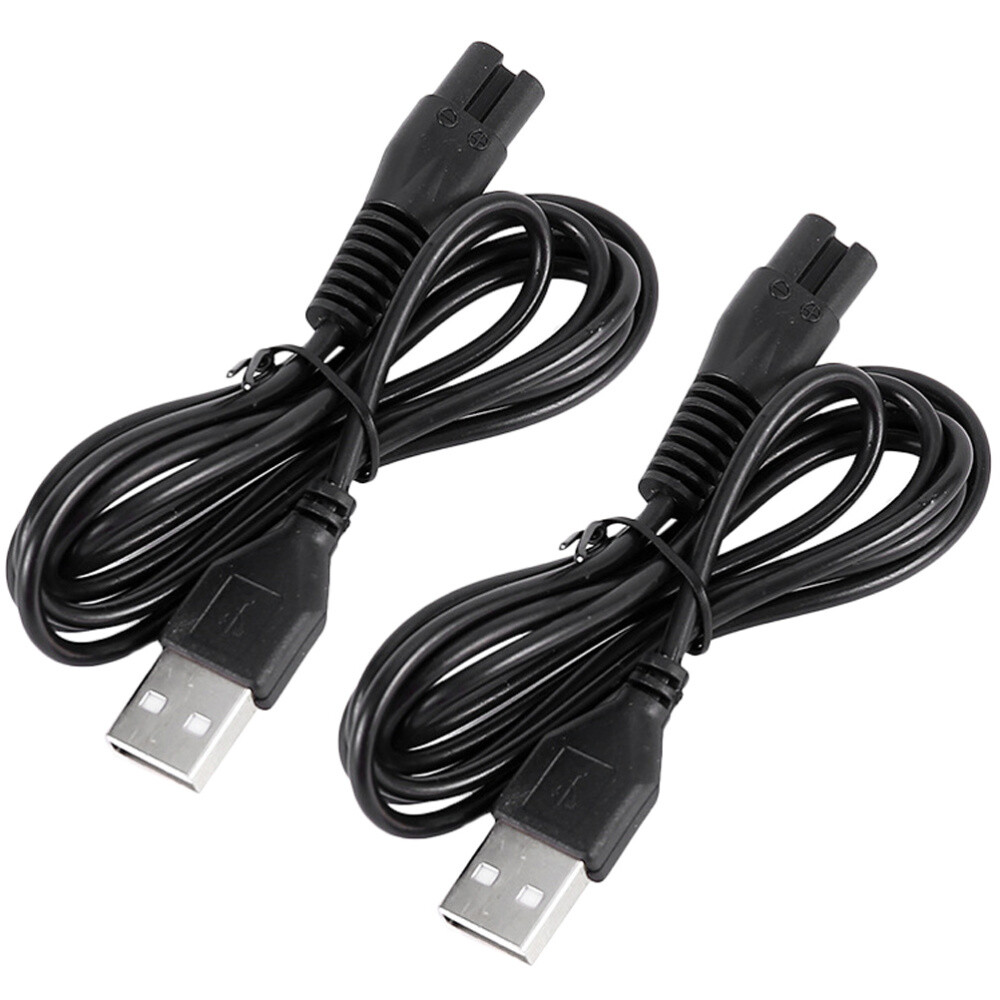 2pcsRazor Charging Cable  USB Portable Simple Power Cord for Shaver Razor