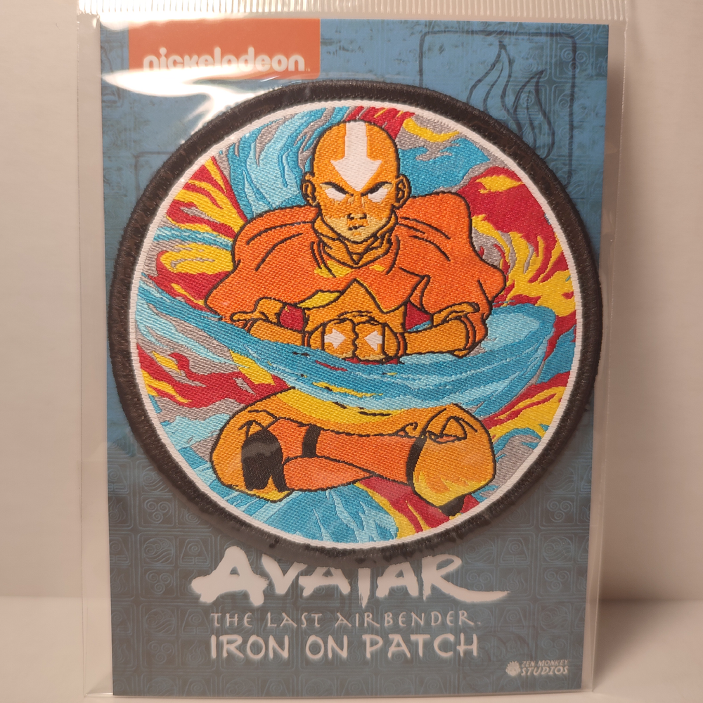 Avatar State Aang Iron On Patch Official Cartoon Collectible Decal-image