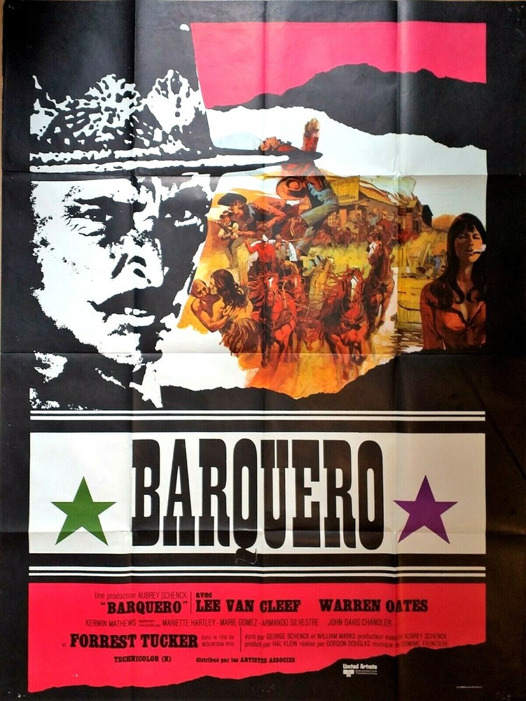 Poster Cinema Western Barquero Lee Van Cleef - 120 X 160 CM