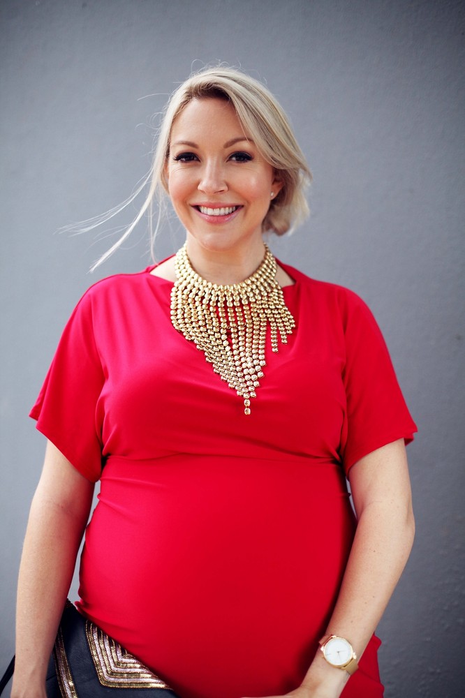 Bailey Schneide Beautiful In Red Suit 8x10 Picture Celebrity Print