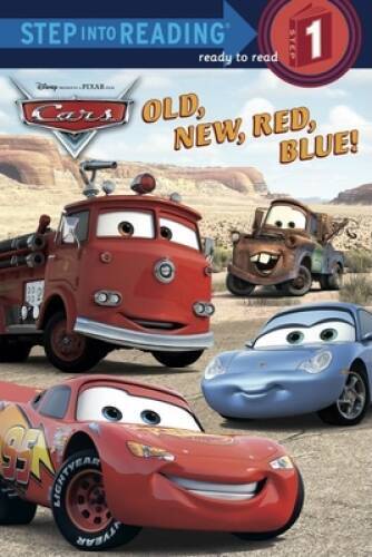 Old New Red Blue Step Into Reading Cars Movie Book - Acceptable