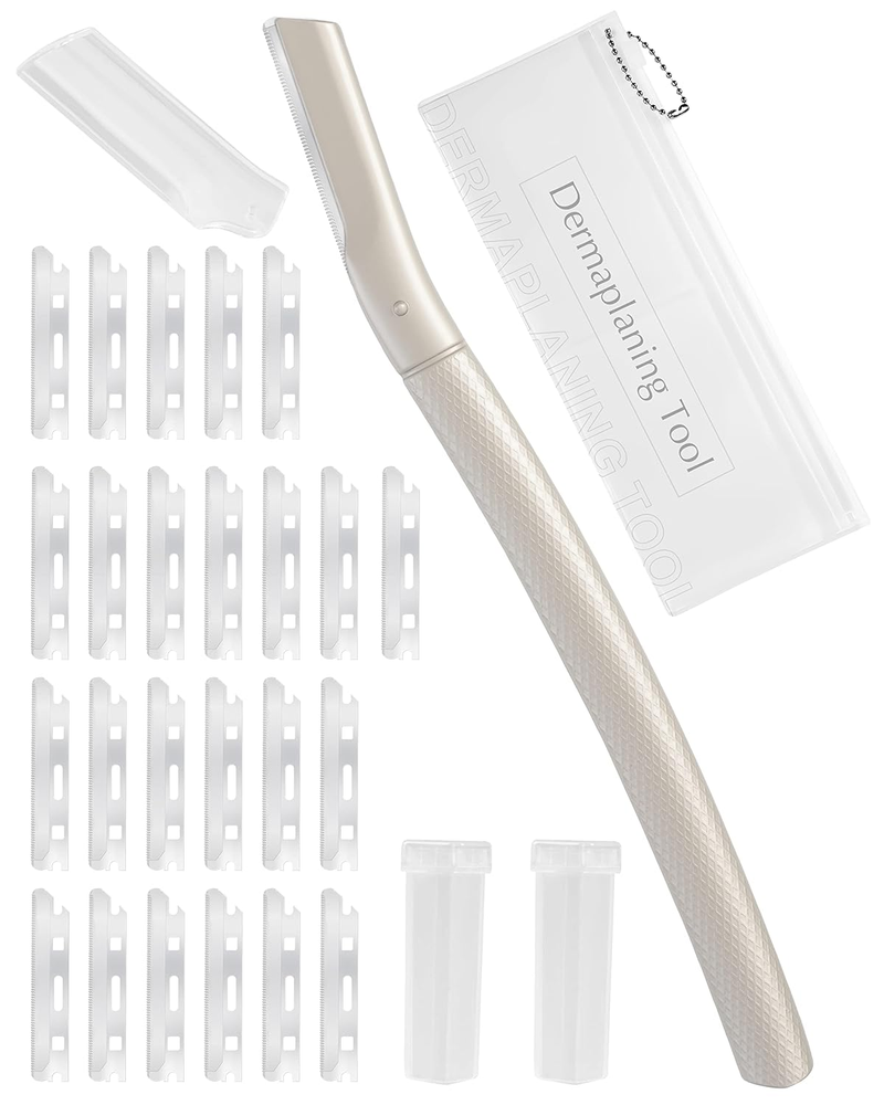 Dermaplane Razor for Face Professional, Facial Razors for Women&Men Face with 20