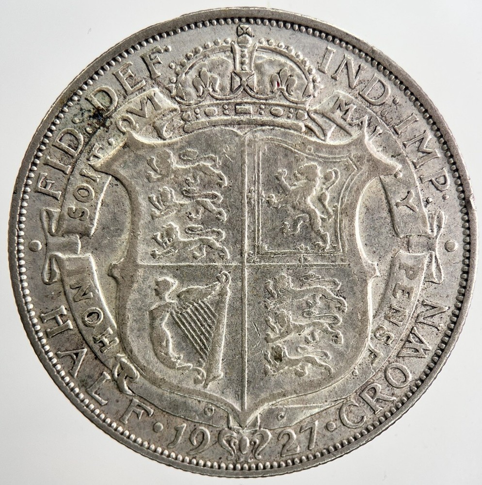 1927 George V Silver Half-Crown | High Grade Collectible Coin | a6425