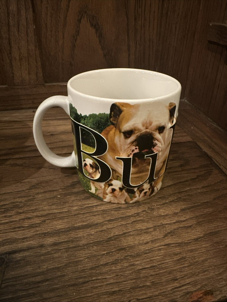 Bulldog Dog Americaware Dogs 3D Sculpted 18 oz. Coffee Mug Cup -2007