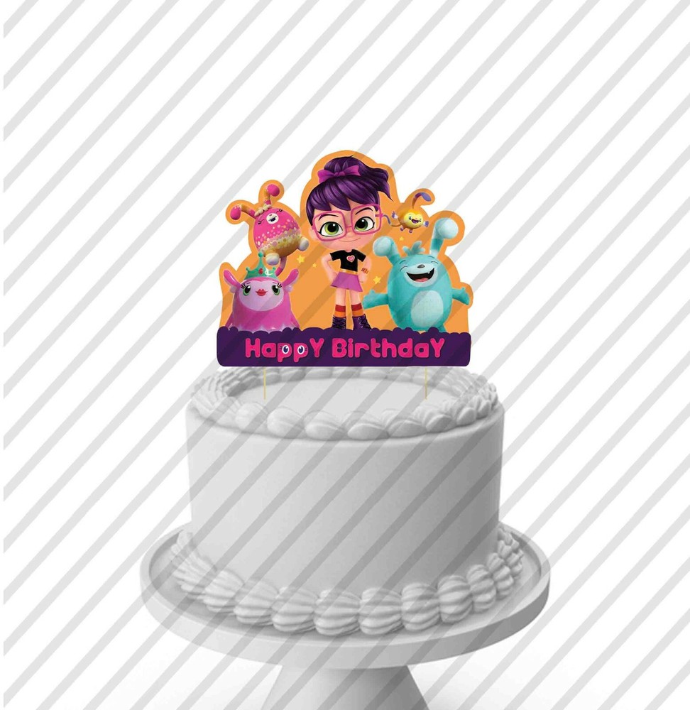 Abby Hatcher Cake Topper for Kids Birthday Party Centerpiece Decoration-image